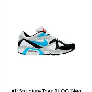 nike air structure triax 91 og neo and teal